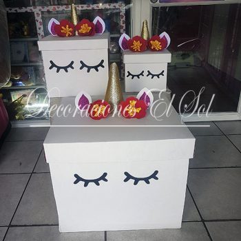 Caja de Regalo Unicornio 35cm